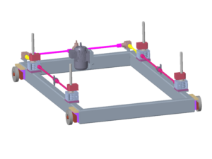 svařovaný rám zvedání